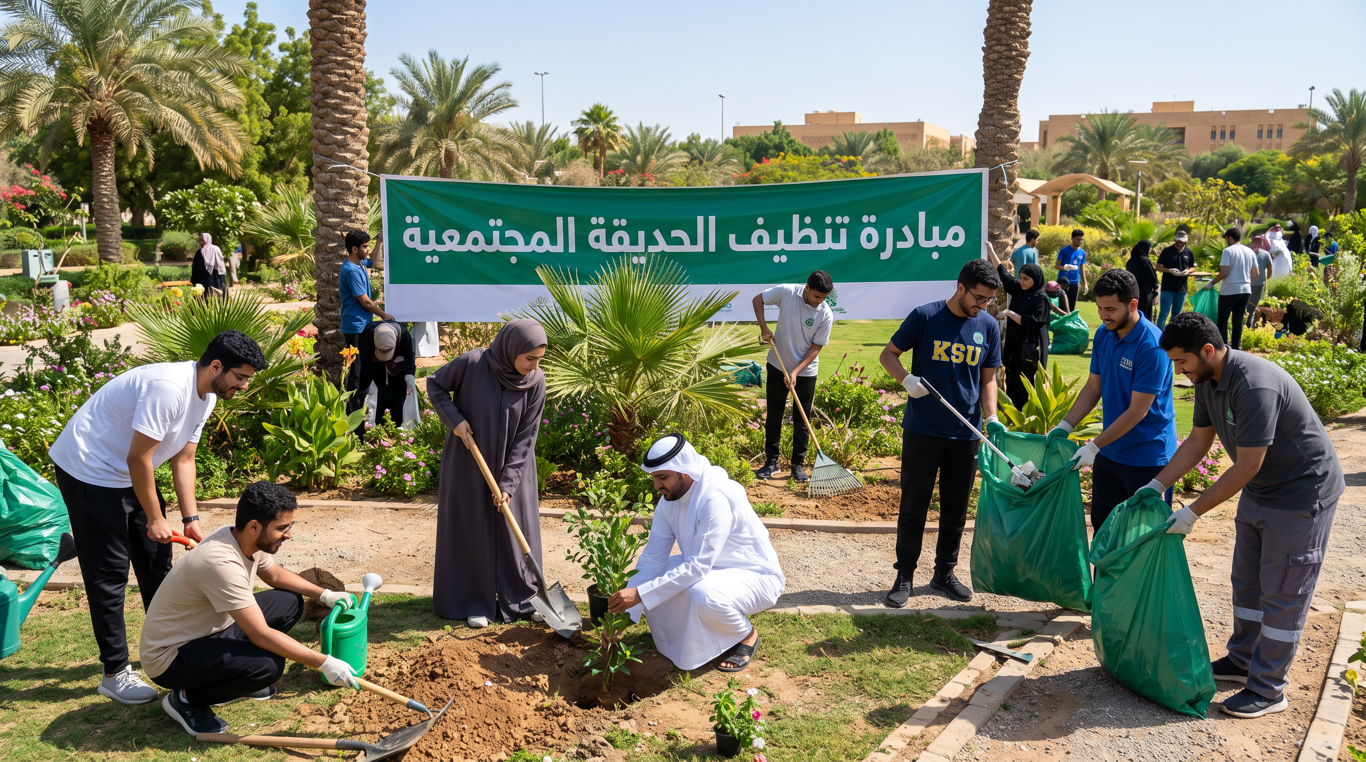 مبادرة تنظيف الحديقة المجتمعية